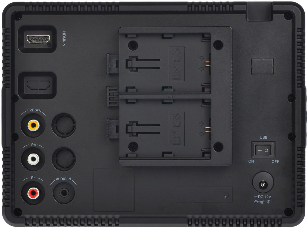 MustHD Canon LP-E6 Battery Plate for On-Camera Field Monitors (Not for M703)