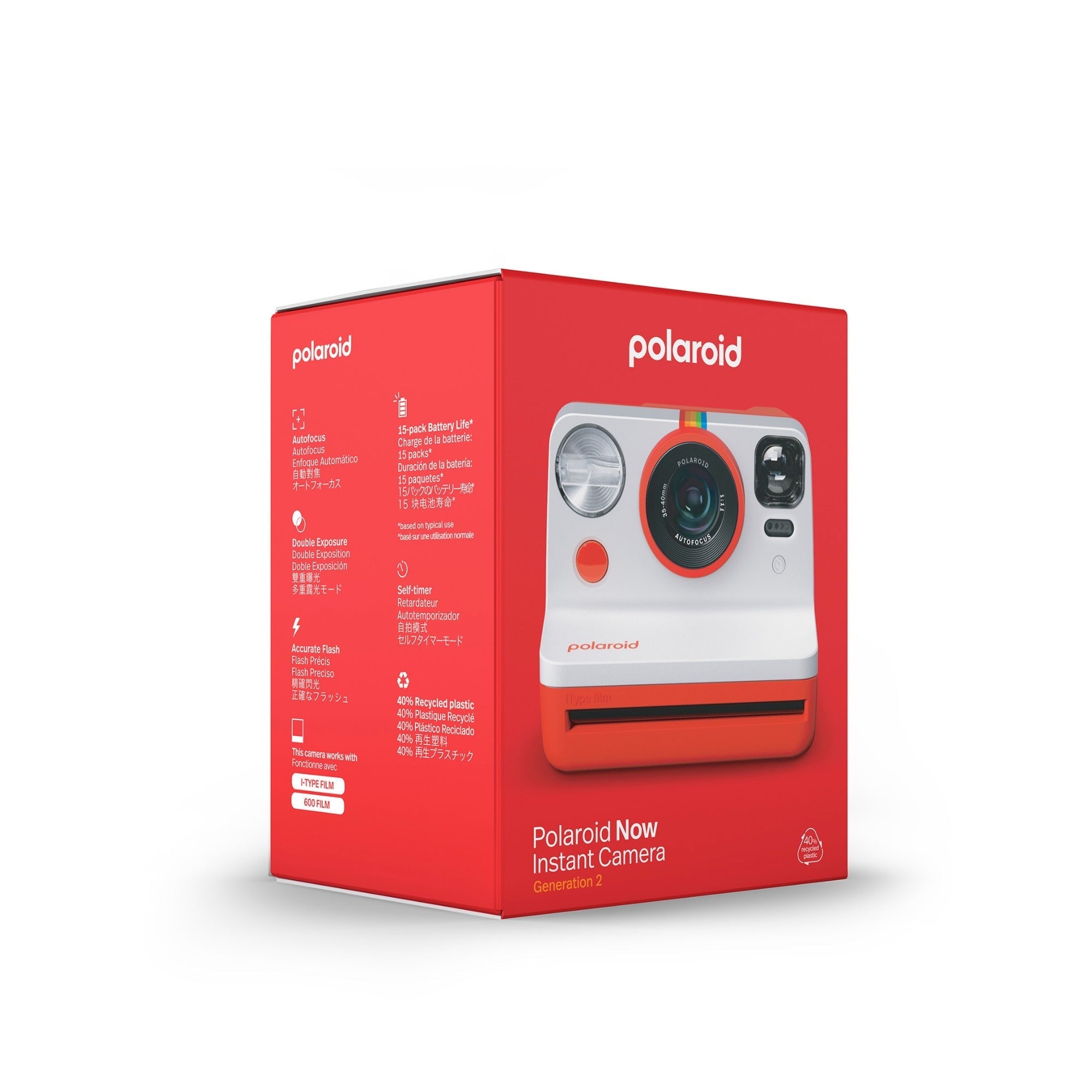 Polaroid NOW Instant Camera Generation 2 (Red)