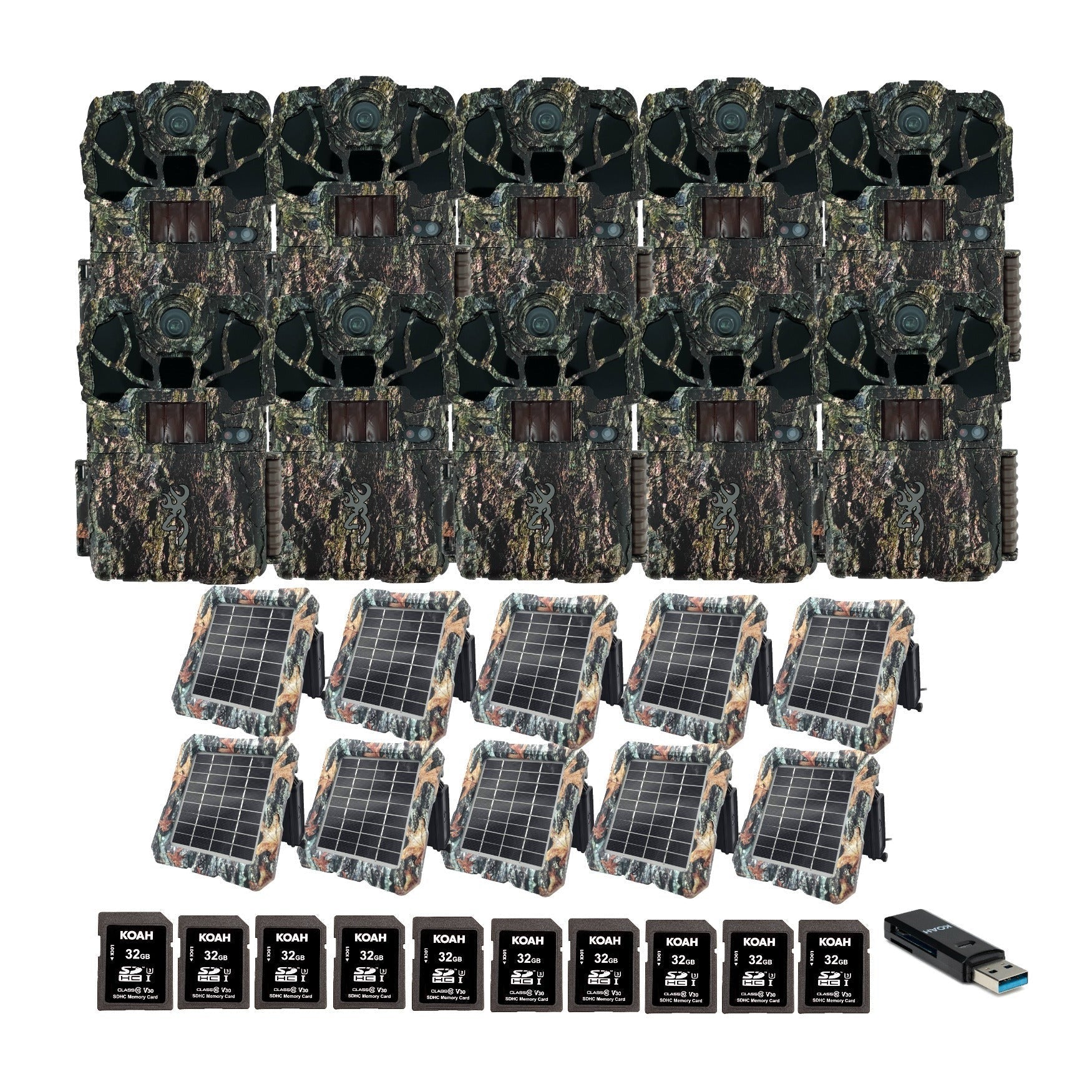 Browning Trail Camera Spec Ops Elite HP5 Ultra (10-Pack) Bundle with Accessories