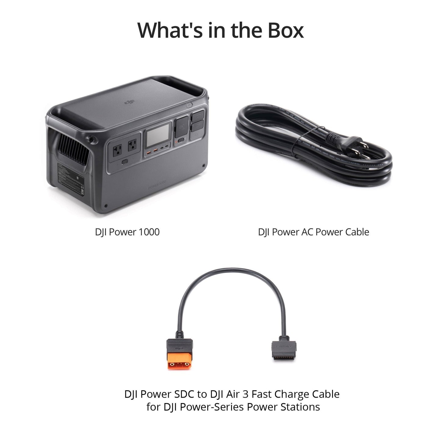 DJI Power 1000 with SDC to Air 3 Fast Charge Cable Bundle