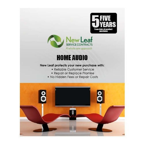 New Leaf 5-Year Audio Equipment Service Plan for Products Retailing Under $5000