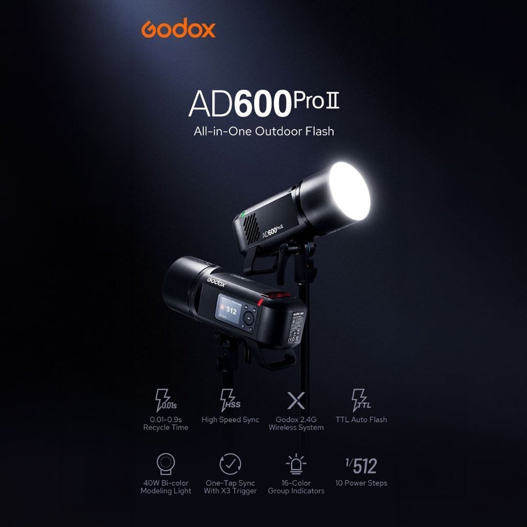 Godox AD600ProII All-In-One Outdoor Flash Bundle with FlexiGels Vivid Pack