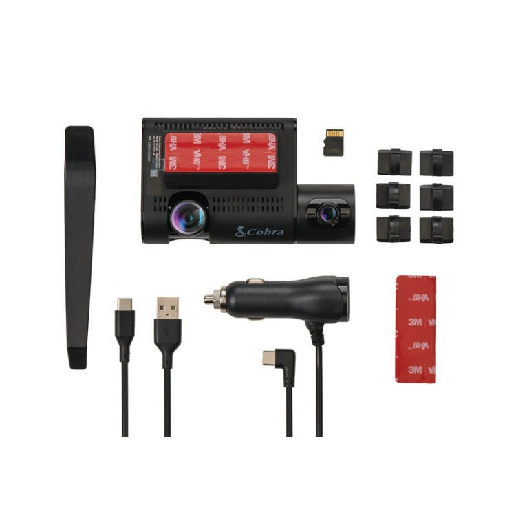 Cobra SC 220C Dual-View Dash Cam with Front and Interior Camera