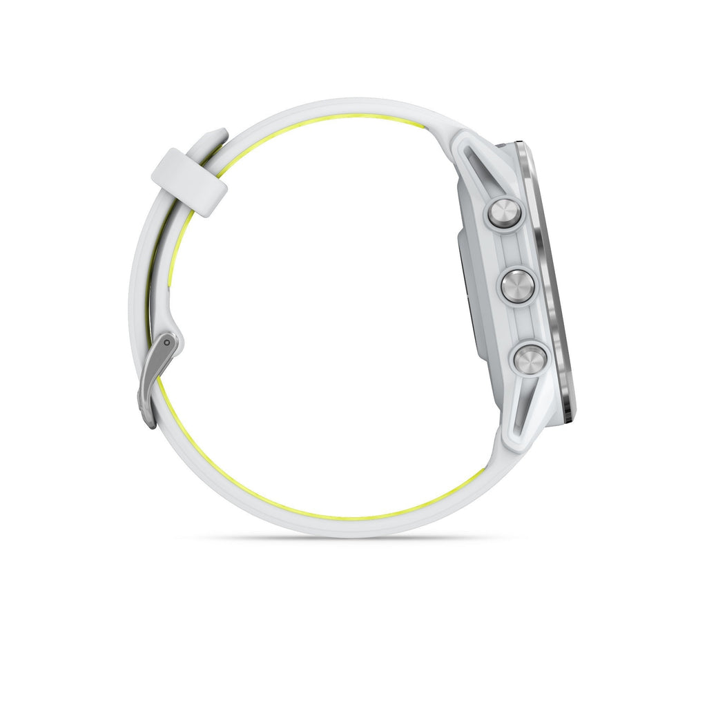 Garmin Forerunner 970 Titanium DLC and Whitestone/Translucent Amp Yellow Band