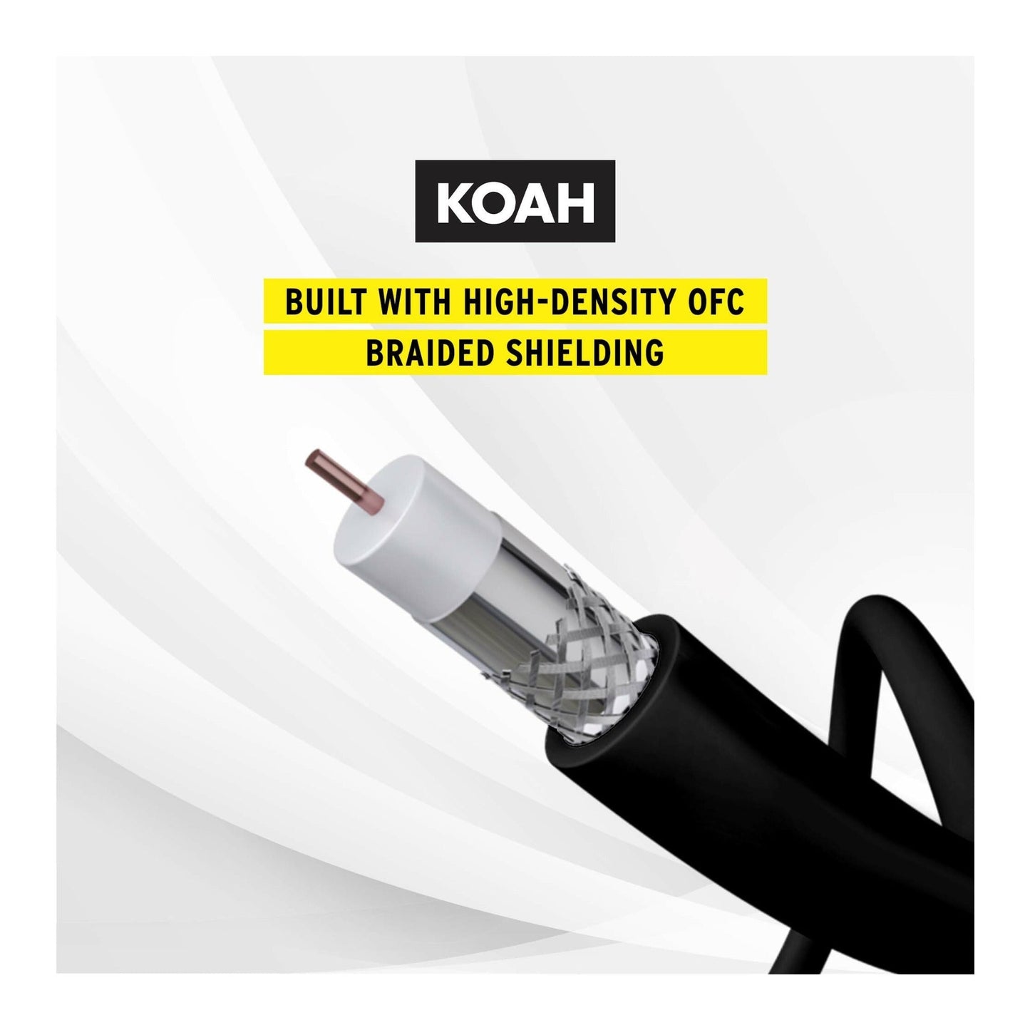 Koah Pro 3G-SDI BNC Male to BNC Male Video Cable, BNC - BNC Cable, 6 Feet Coaxial Cable