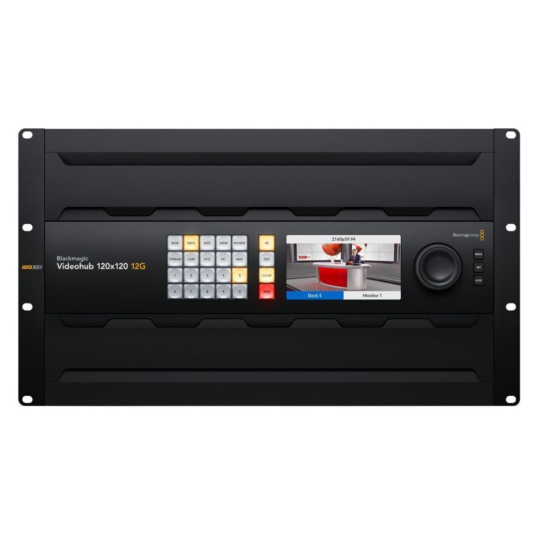 Blackmagic Design Videohub 120x120 12G Zero-Latency Video Router