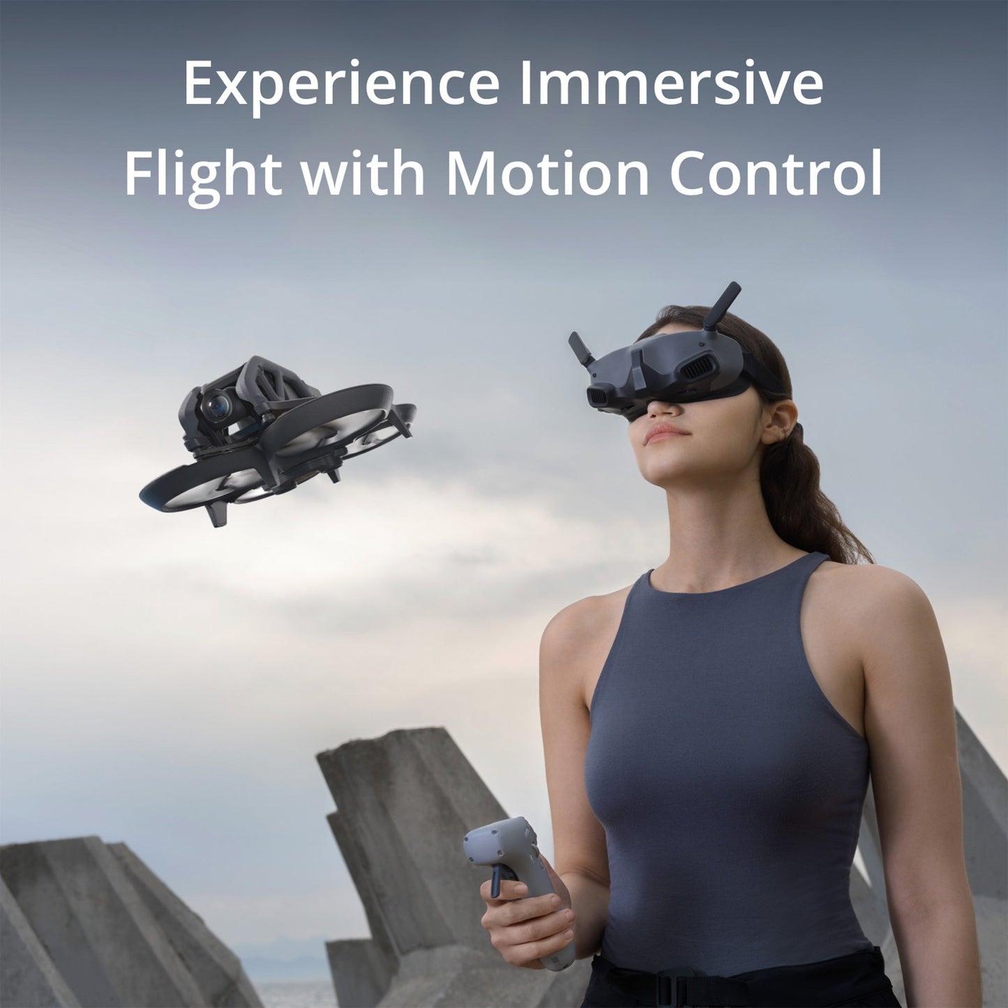 DJI Avata Born to Fly Explorer Combo FPV Drone with RC Motion 2 and Goggles with 128GB Memory Card