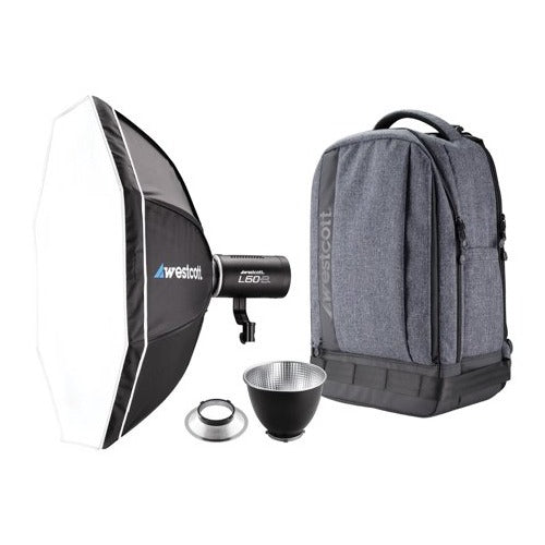 Westcott L60-B Bi-Color COB LED Video Light 1-Pack and Backpack Kit (Used)