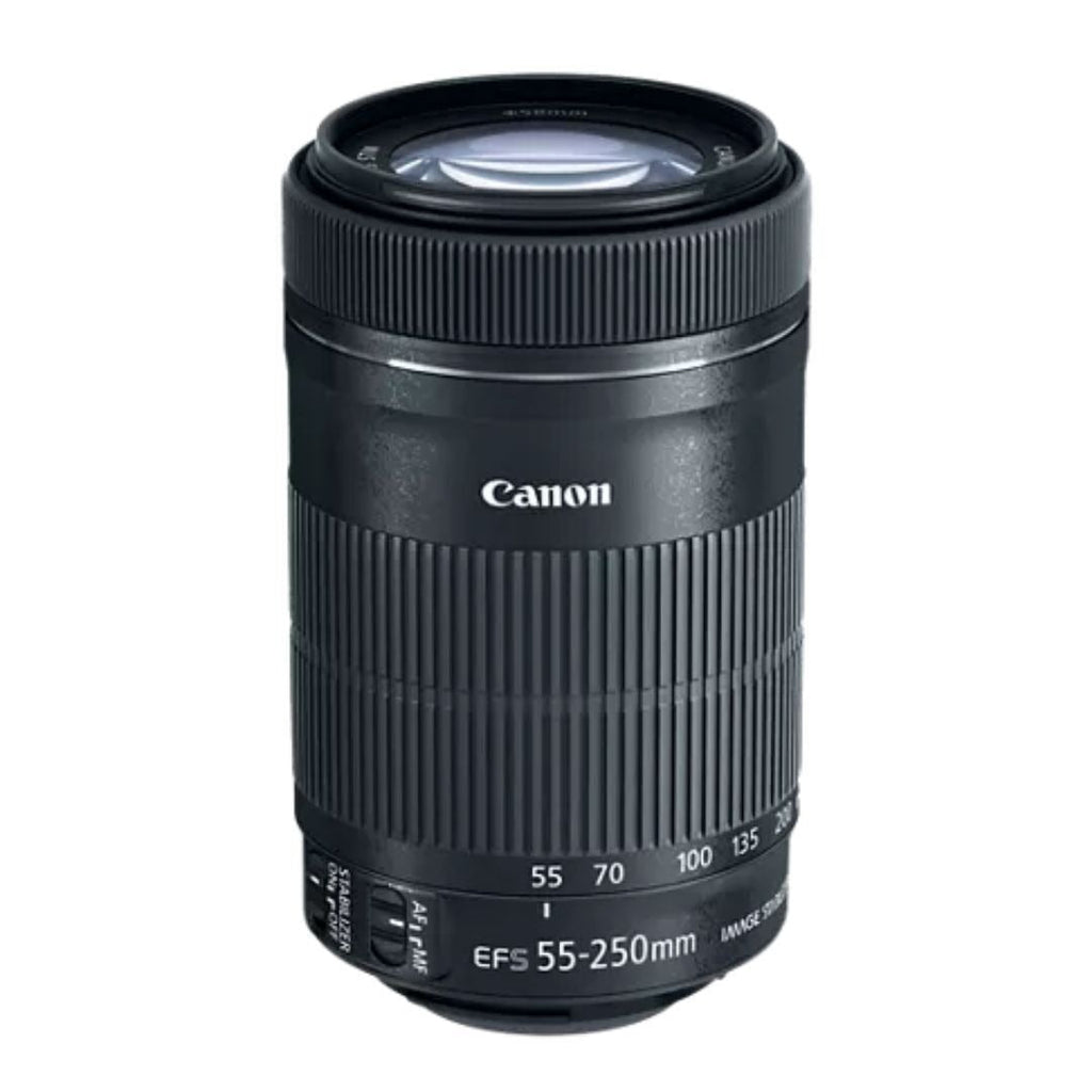 Canon EF-S 55-250mm f/4-5.6 IS STM Telephoto Zoom Lens, 58mm Filter Thread (Black) (Certified Refurbished)