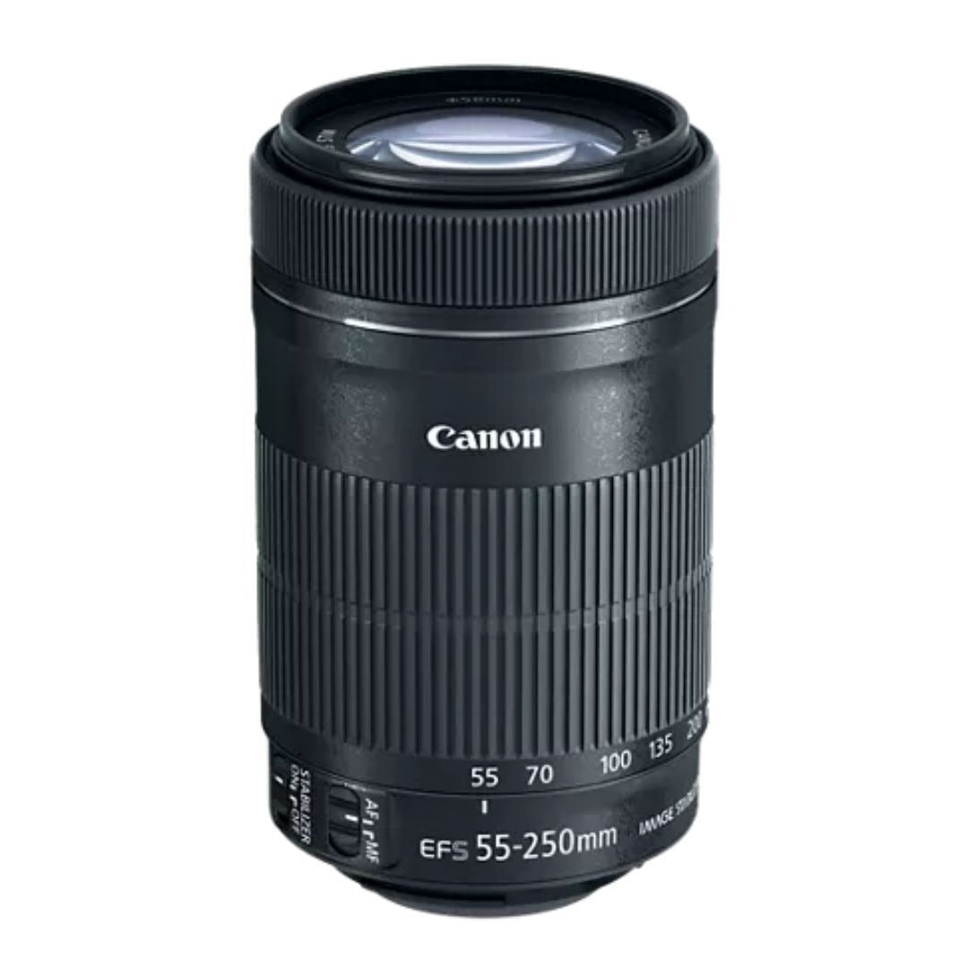 Canon EF-S 55-250mm f/4-5.6 IS STM Telephoto Zoom Lens, 58mm Filter Thread (Black) (Certified Refurbished)