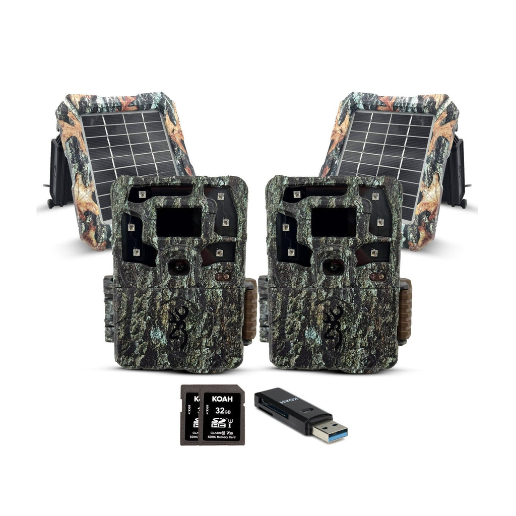 Browning Trail Cameras Strike Force Pro X Trail Camera Bundle (2-Pack, Camo)