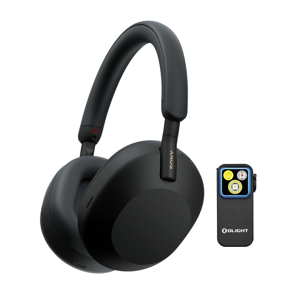 Sony WH-1000XM5 Wireless Noise Canceling Over-Ear Headphones Bundle (Black)
