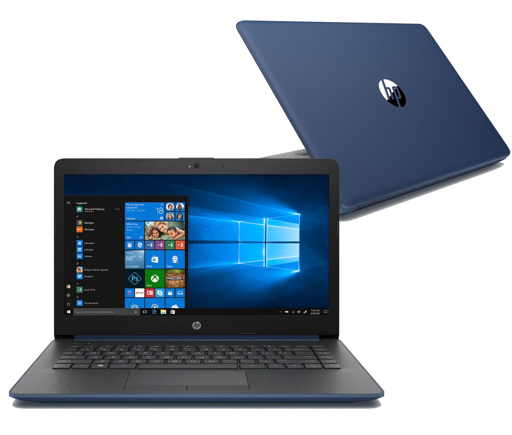 HP 17-BY 17.3" HD+ Laptop, Intel Celeron N4000, 4GB RAM, 1TB HDD, Windows 10 (Blue) (Certified Refurbished)