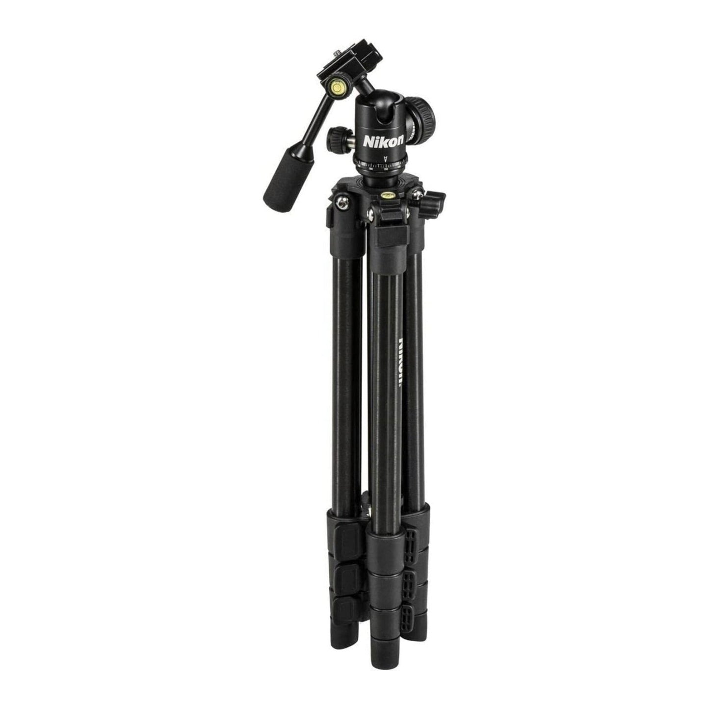 Nikon 16749 Compact Four-Section Aluminum Tripod (Black) with Cleaning Bundle