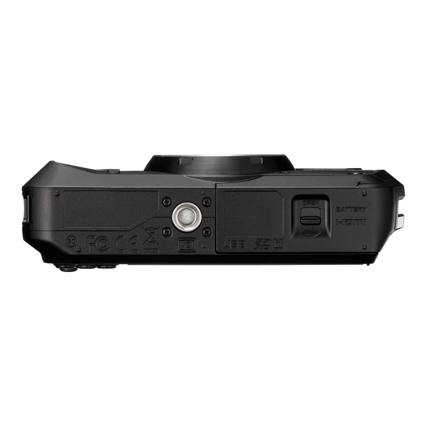 Ricoh WG-6 Digital Camera (Black) with Gadget Bag with Cleaning Kit and 64GB Memory Card