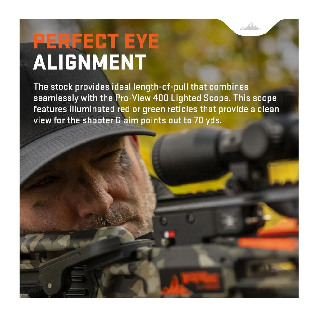 Wicked Ridge Commander 400 Crossbow Peak XT 400 FPS with ACUdraw Scope and Accessories Bundle