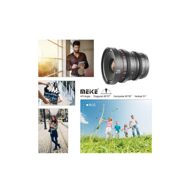 Meike 25mm T2.2 Manual Focus Cinema Lens with Multilayer Coating (MFT Mount)