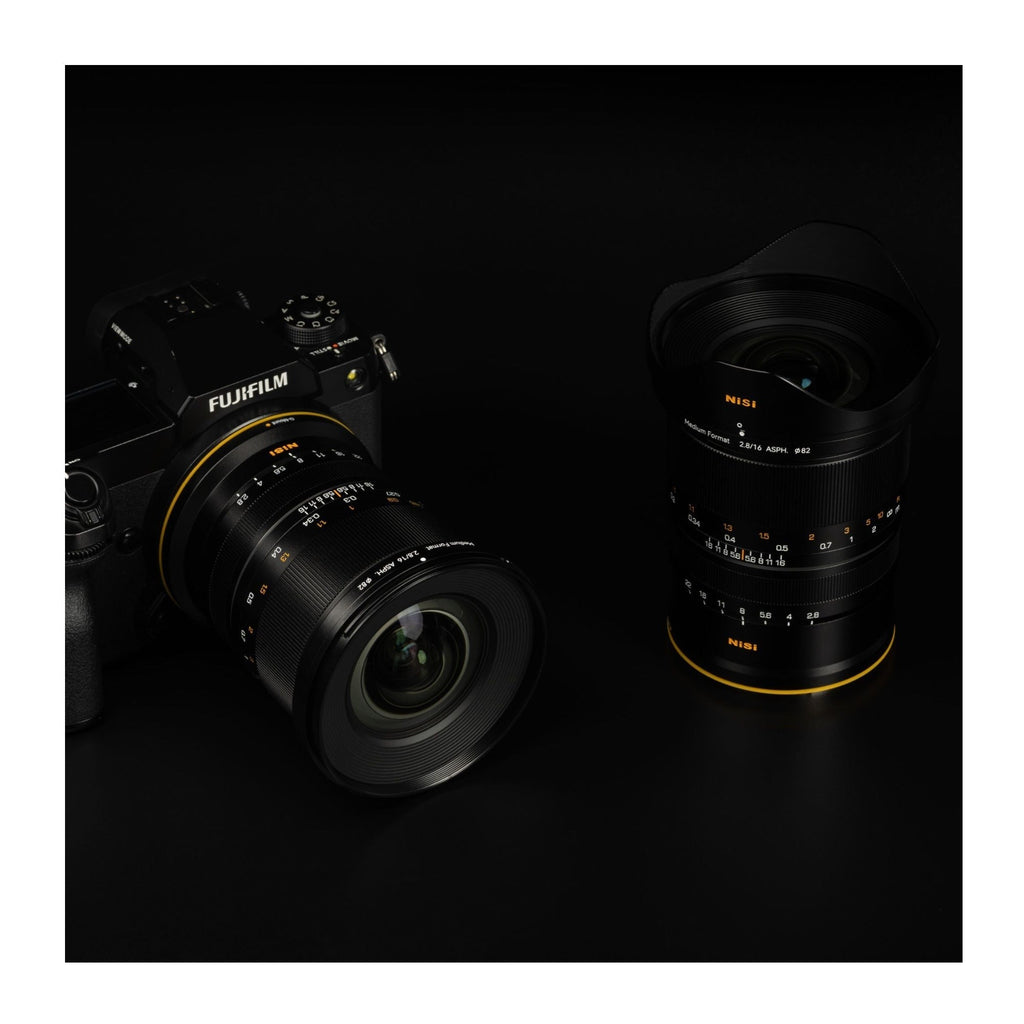 NiSi 16mm f/2.8 ASPH Ultra-Wide Medium Format Lens (Fujifilm G-Mount)