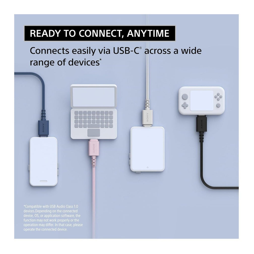Sony IER-EX15C Wired USB-C In-ear Headphones (Blue)