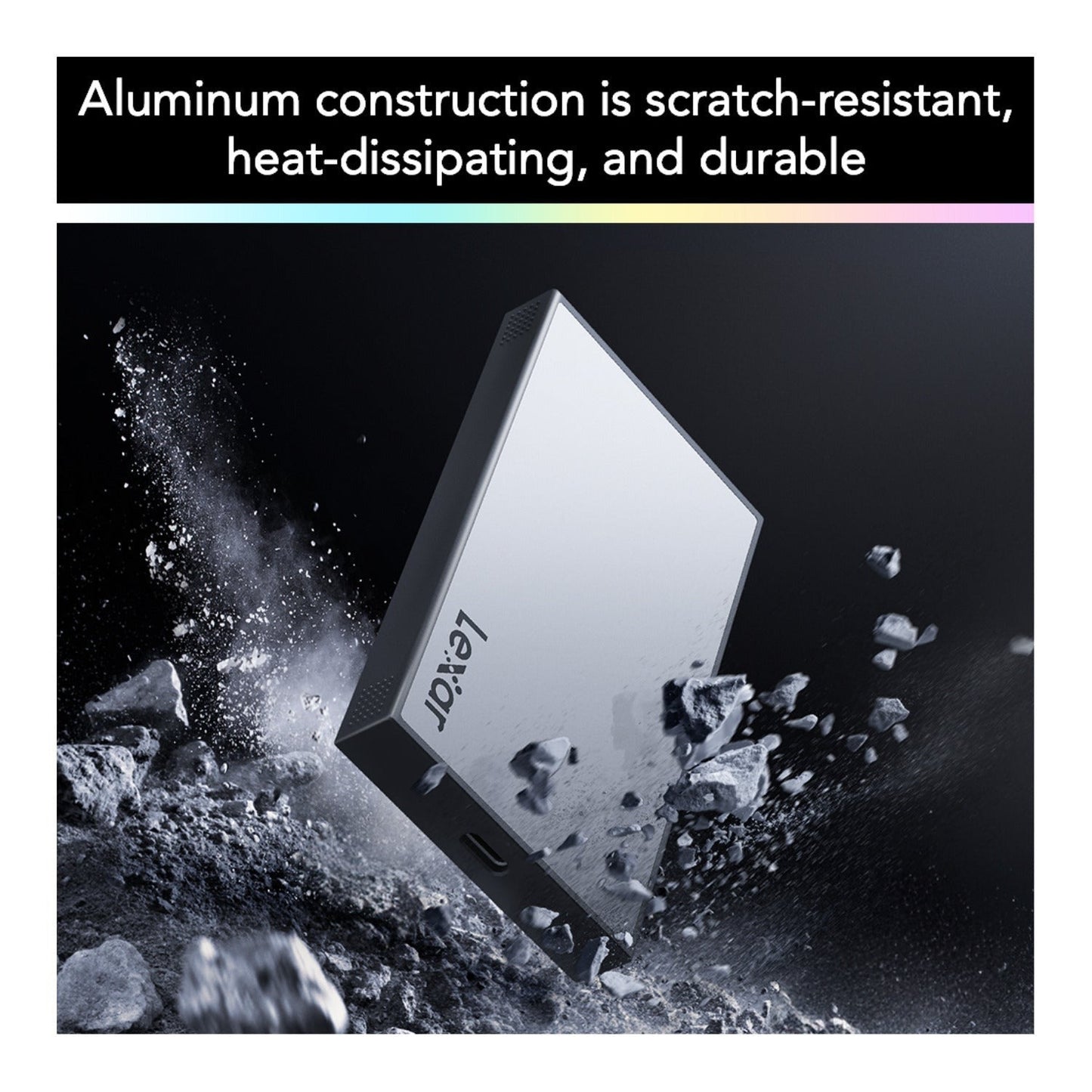 Lexar Professional Workflow Portable 4TB SSD - Aluminum Build, 68-Rated Up to 2000MB/s Read/Write
