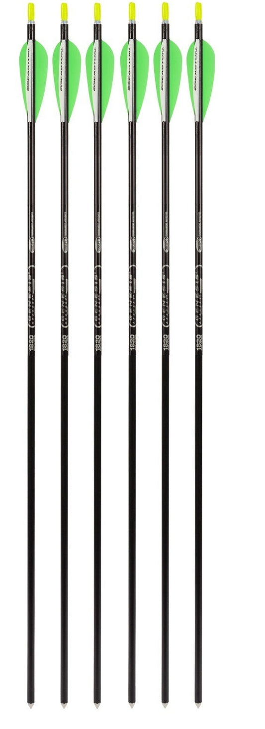 Genesis Archery Easton XX75 30 inch NASP Arrows for Genesis Bows (6-pack, Black)