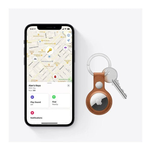 Apple AirTag with Ultra-Wideband and Bluetooth LE Technology, Works with Find My App (4-Pack)