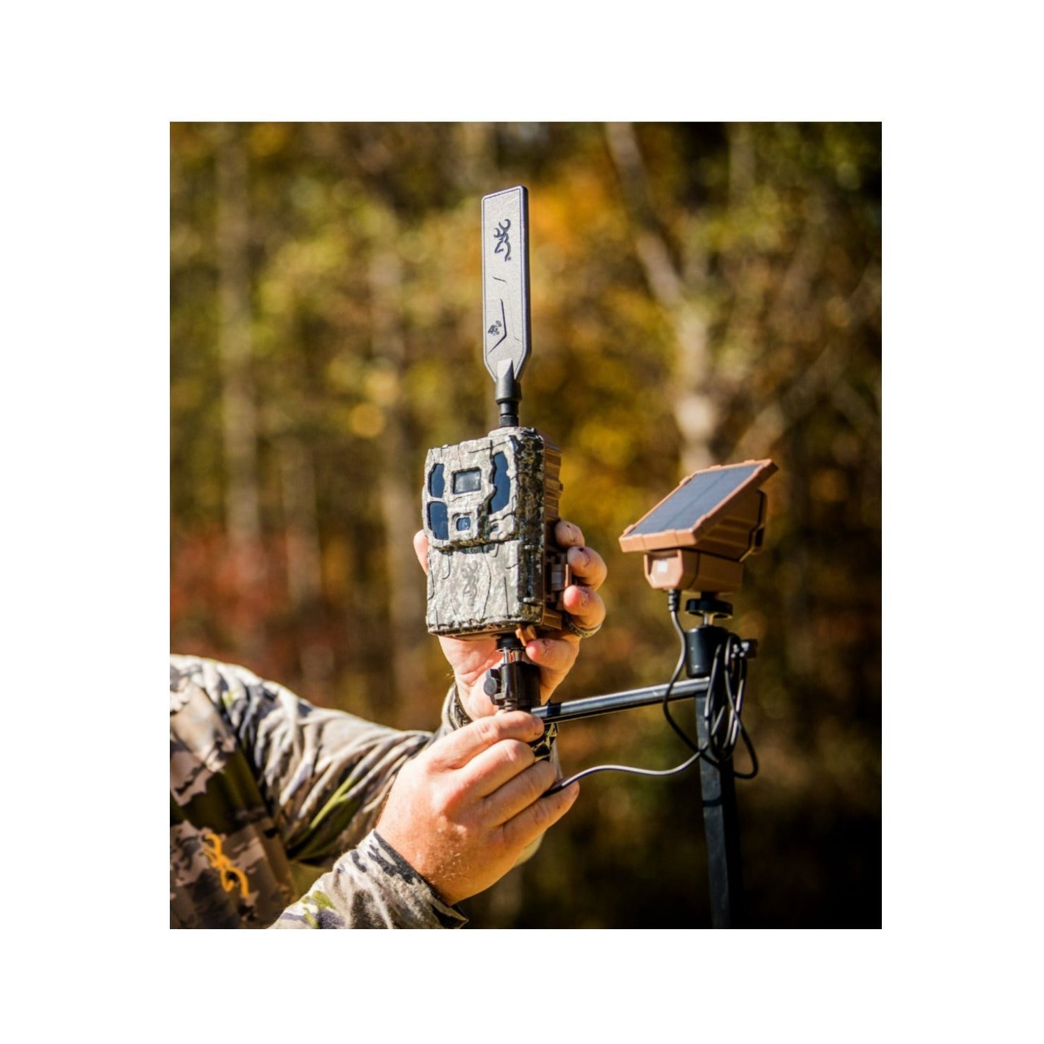 Browning Trail Cameras Universal Solar Camera Power Pack (4-Pack) with Card Reader Bundle