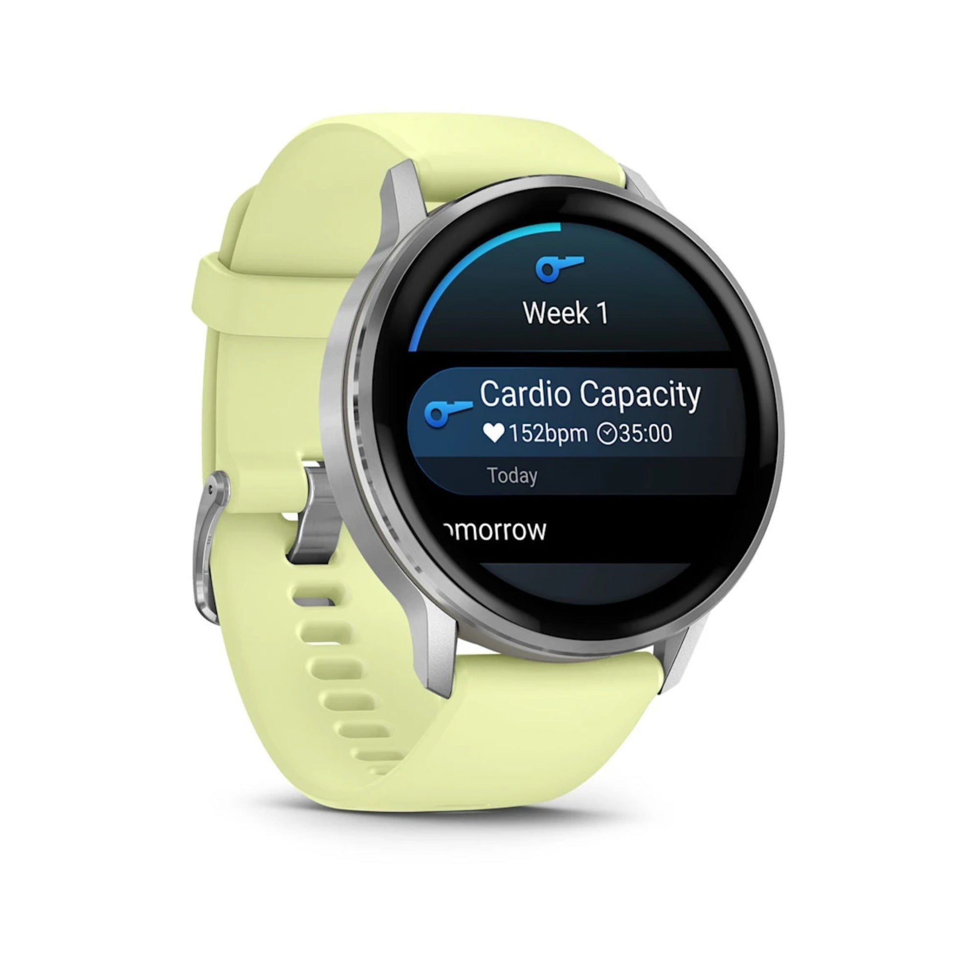 Garmin Venu 4 Smartwatch (Silver/Citron)