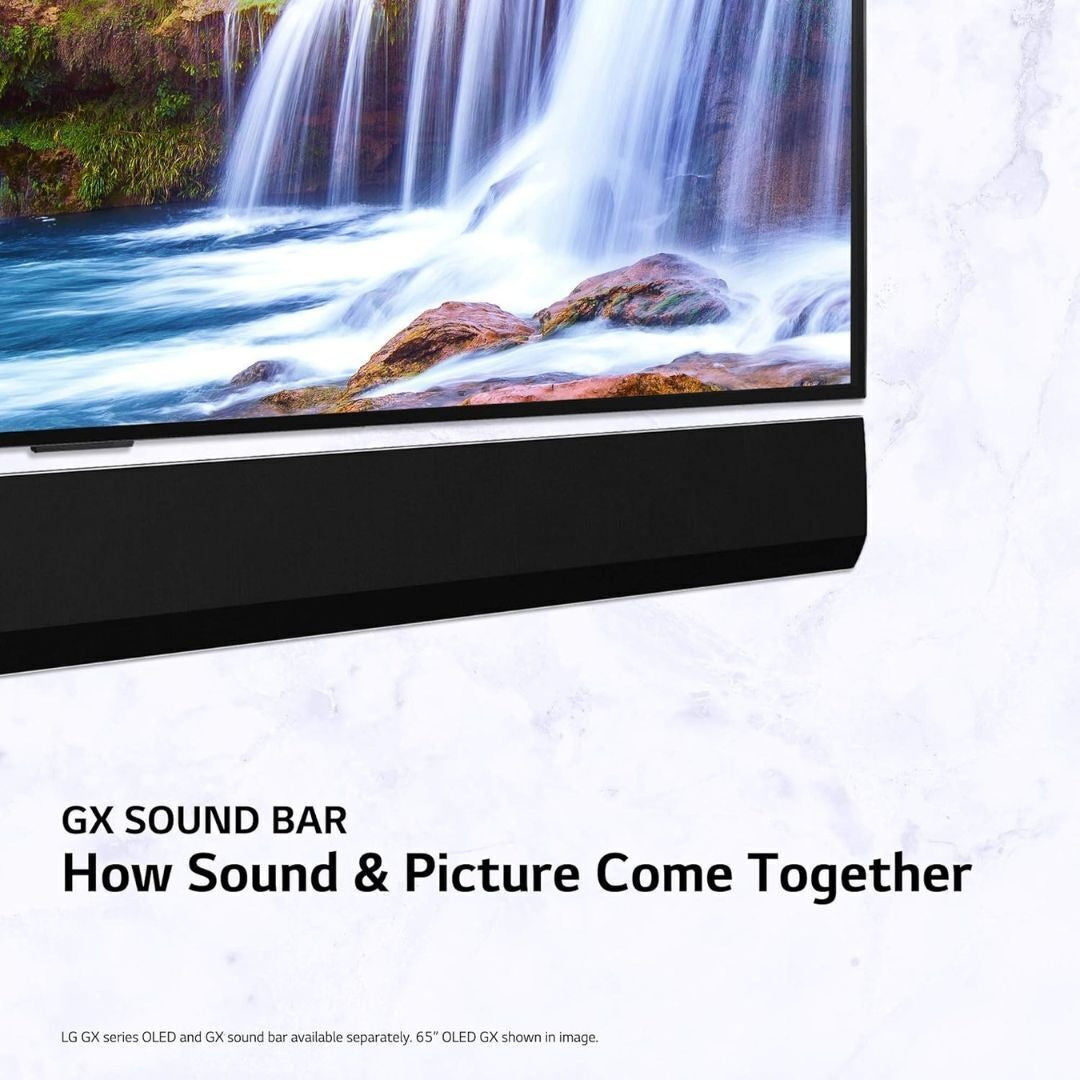 LG GX 3.1 Channel 420W Sound Bar with Subwoofer for Home Theatre Surround Sound, and Dolby Atmos