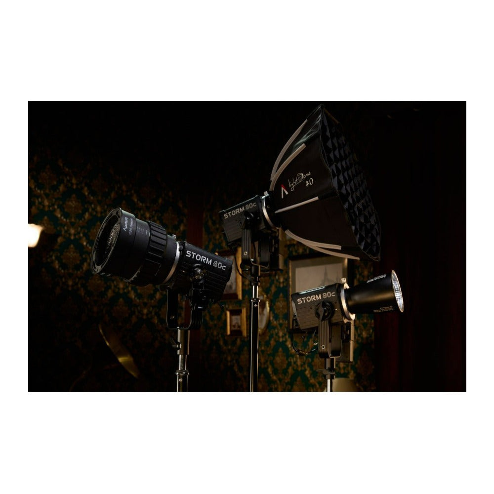 Aputure STORM 80c Portable 3 Light Kit with ProLock Hyper Reflector (Used)