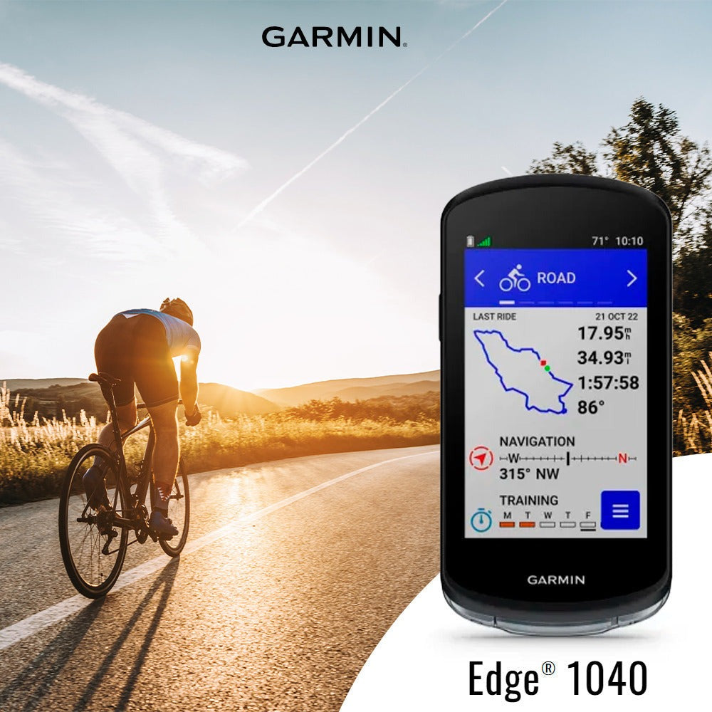 Garmin Edge 1040 GPS Bike Computer with Accurate Environment Reading and Stamina Tracking (Black)