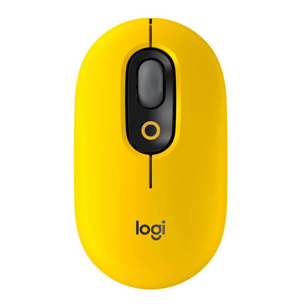 Logitech Pop Keys Wireless Mechanical Keyboard with Emoji Keys (Yellow) w/Wireless Mouse & Desk Mat