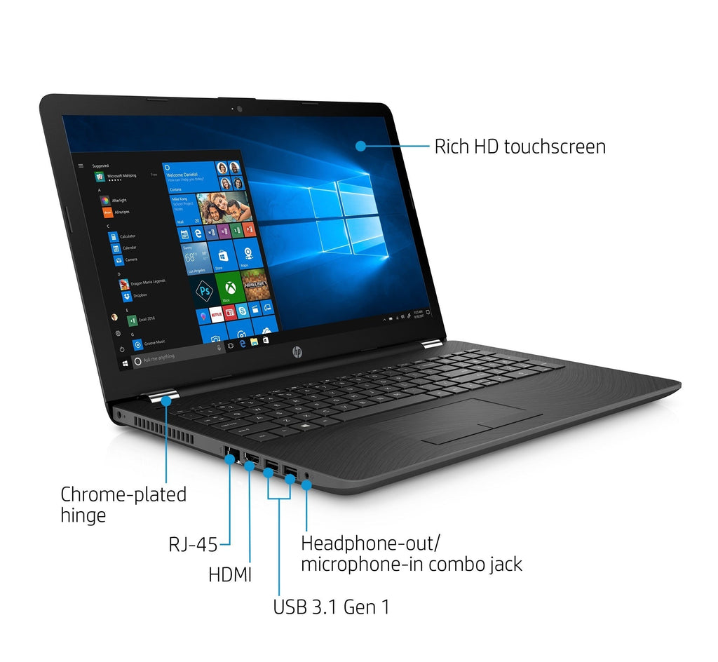 HP 15-bs168 Laptop, 15.6" Touch, Intel Core i5-8250U, 2TB HDD (Certified Refurbished)