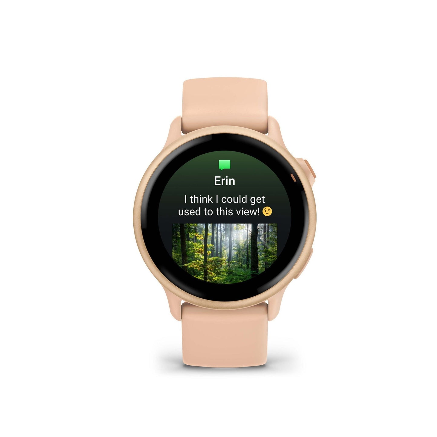 Garmin vivoactive 6 GPS Smartwatch (Metallic Pink) with Wireless Earbuds Bundle