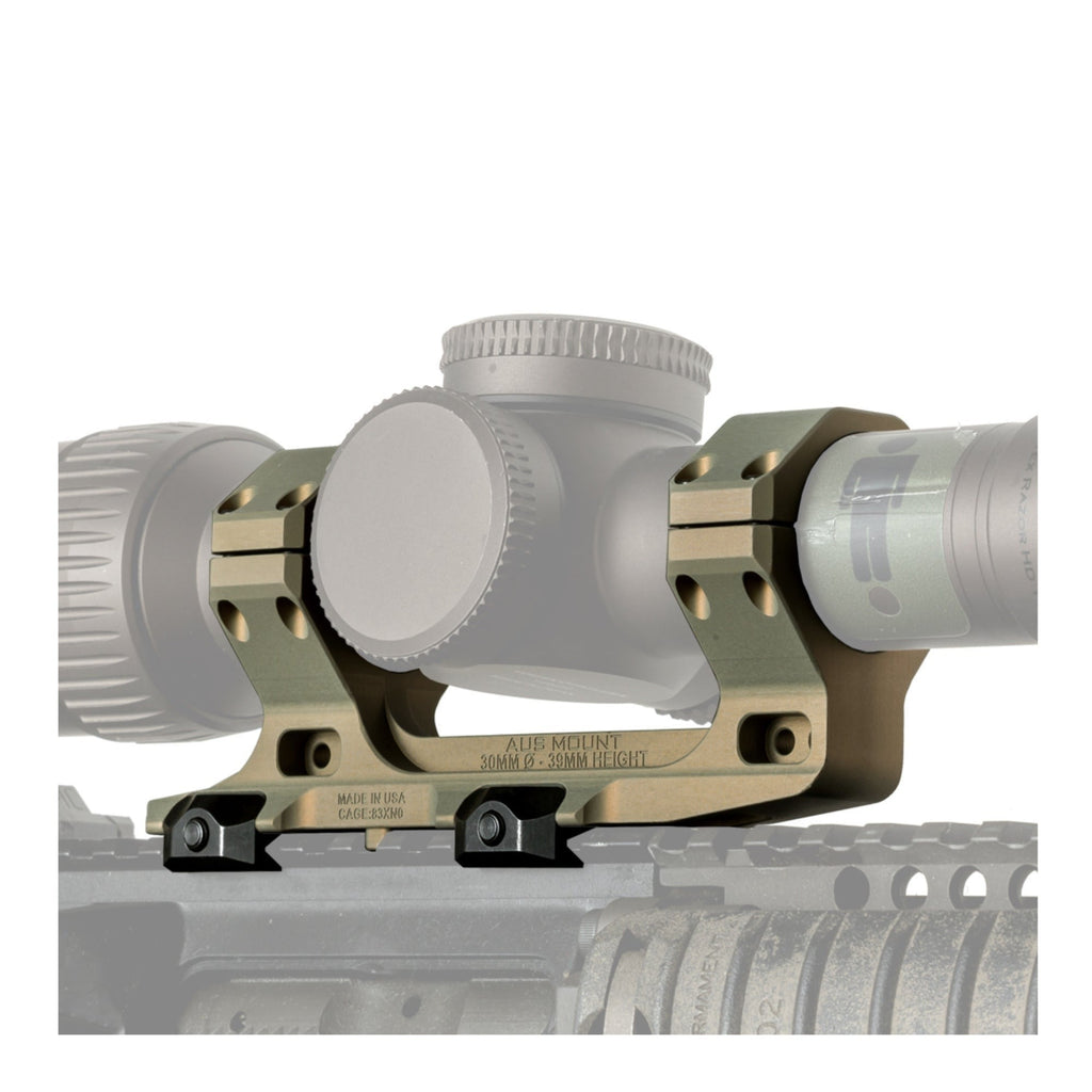 Reptilia AUS 30mm Optic Mount (FDE Anodized) with ROF-90 and Bubble Level Bundle