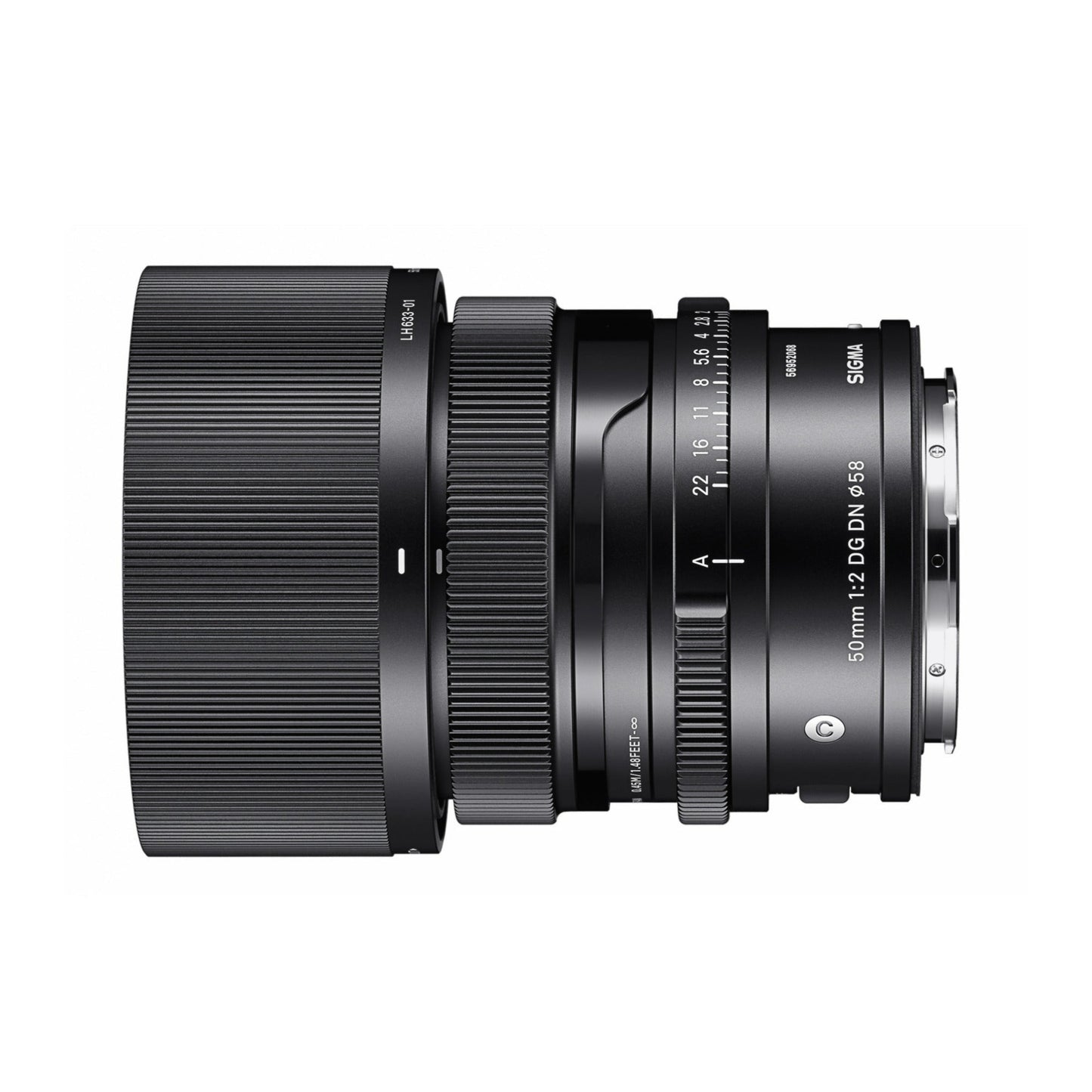 Sigma 50mm F2 DG DN Contemporary Series Standard Lens for L Mount with Lens Cap and Lens Hood