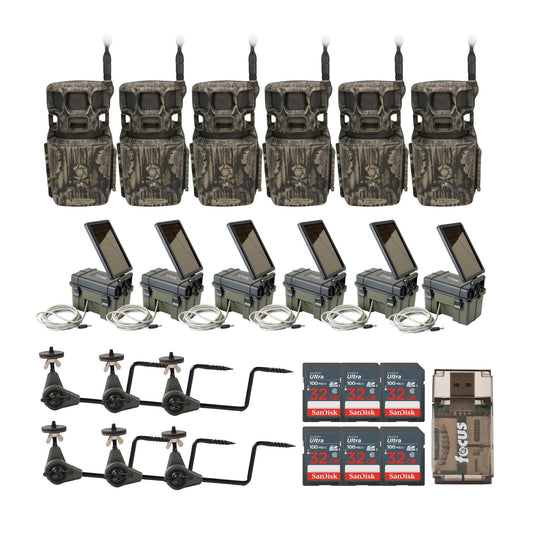 Stealth Cam Revolver Pro 2.0 360-Degree 40MP 1440p Brown Cellular Cameras Bundle