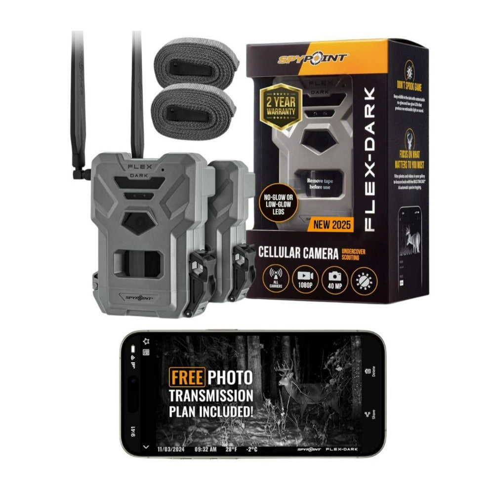 Spypoint Flex Dark GPS Cellular Trail Camera (6-Pack) Bundle