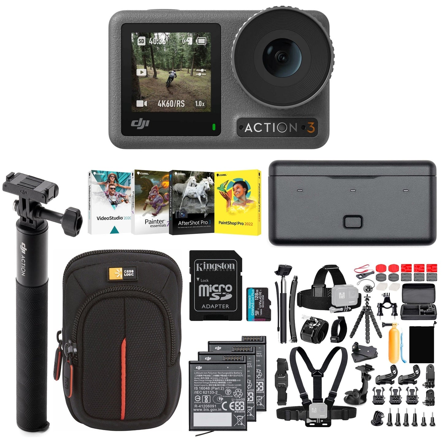 DJI Osmo Action 3 Camera Adventure Combo Ultimate Bundle
