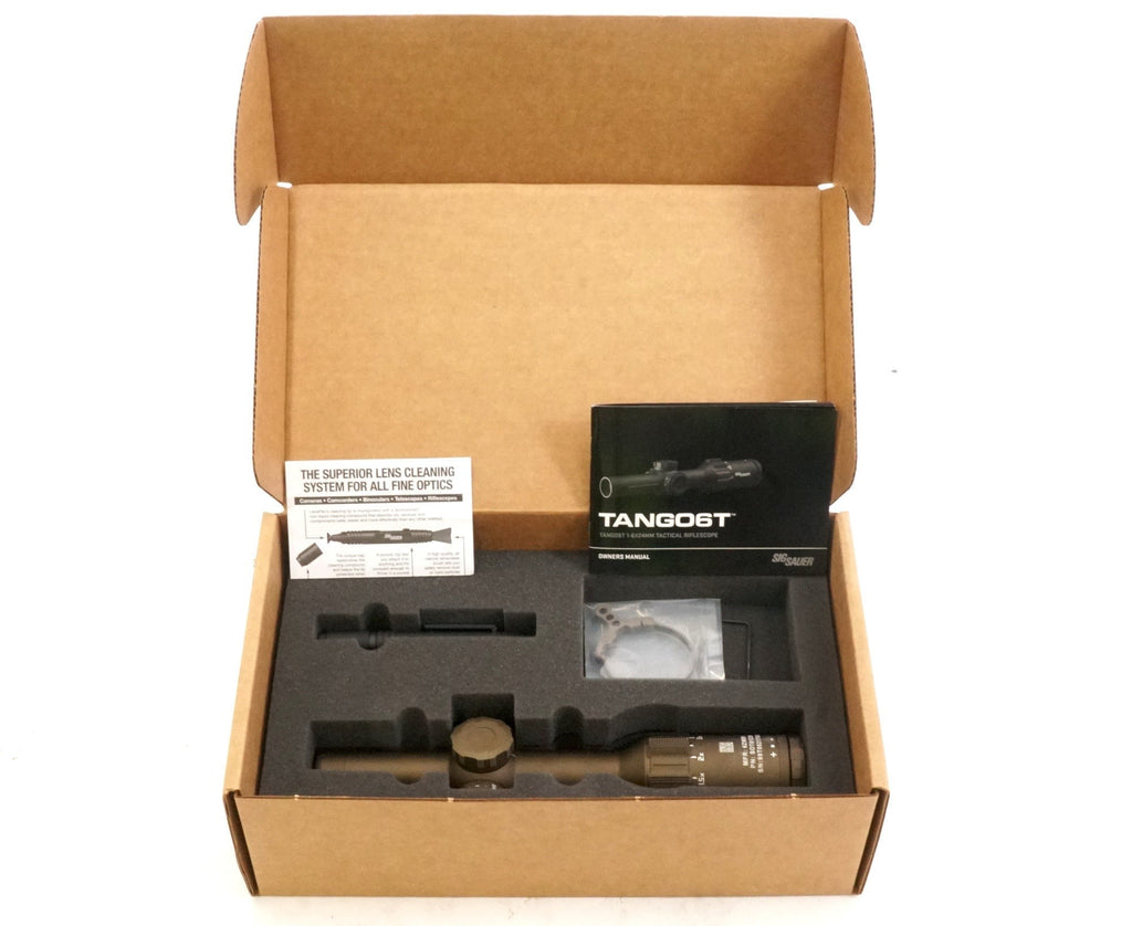 SIG SAUER TANGO6T Flat Dark Earth Scope with 6x Zoom and Illuminated Reticle (Used)