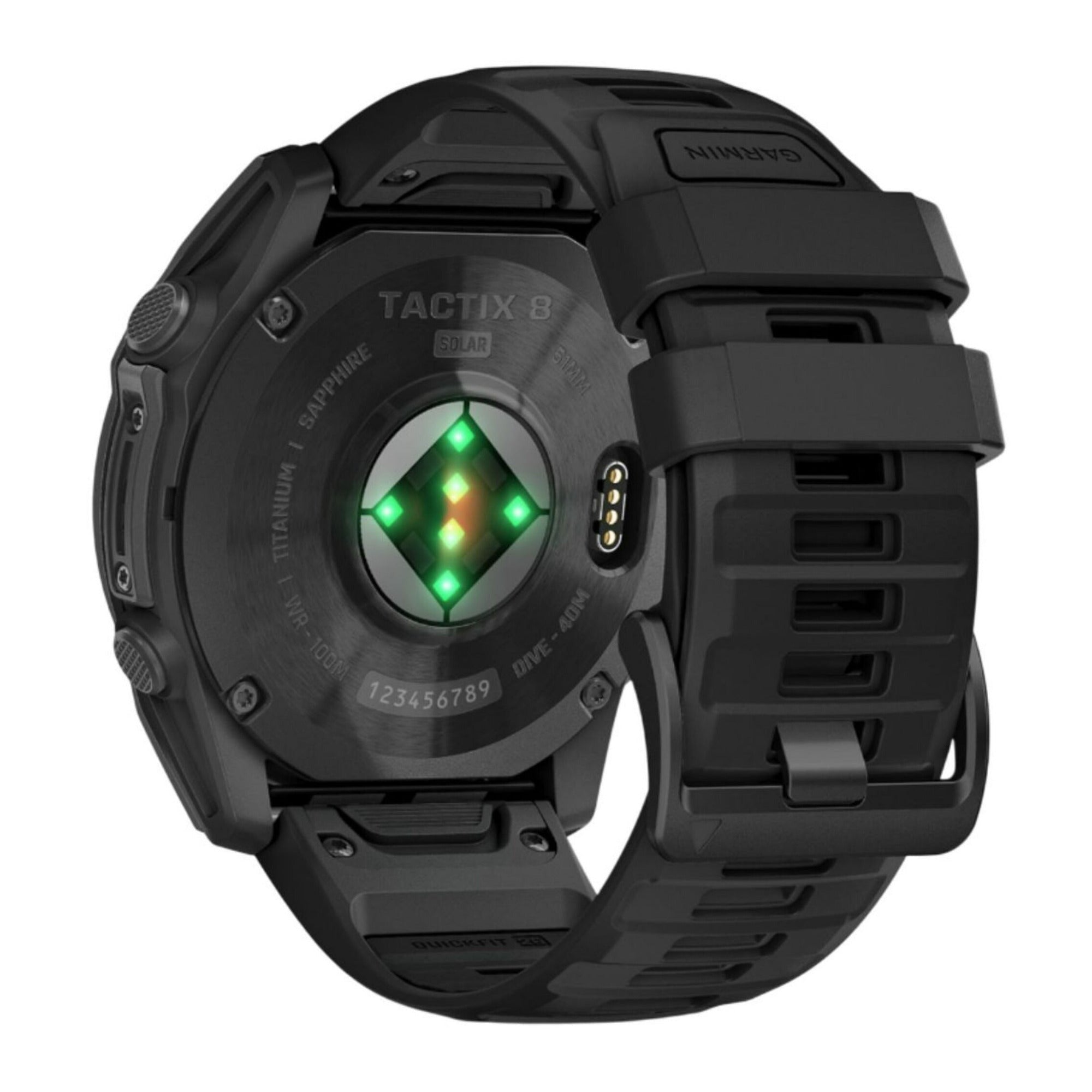 Garmin Tactix 8 51mm Solar Edition GPS Smartwatch (Black) w/ Accessories Bundle