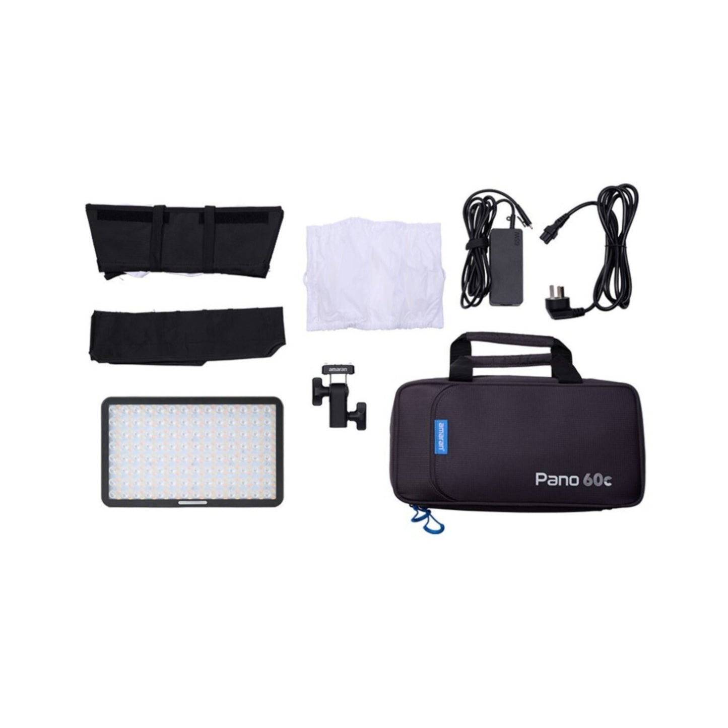 amaran Pano 60c Creator Kit with Barn Doors and 6.5ft Light Stand (3 Items)