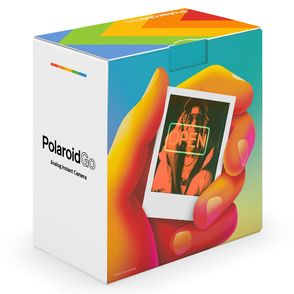 Polaroid Originals Go Instant Camera (White) with Film Packs and PhotoBox Kit