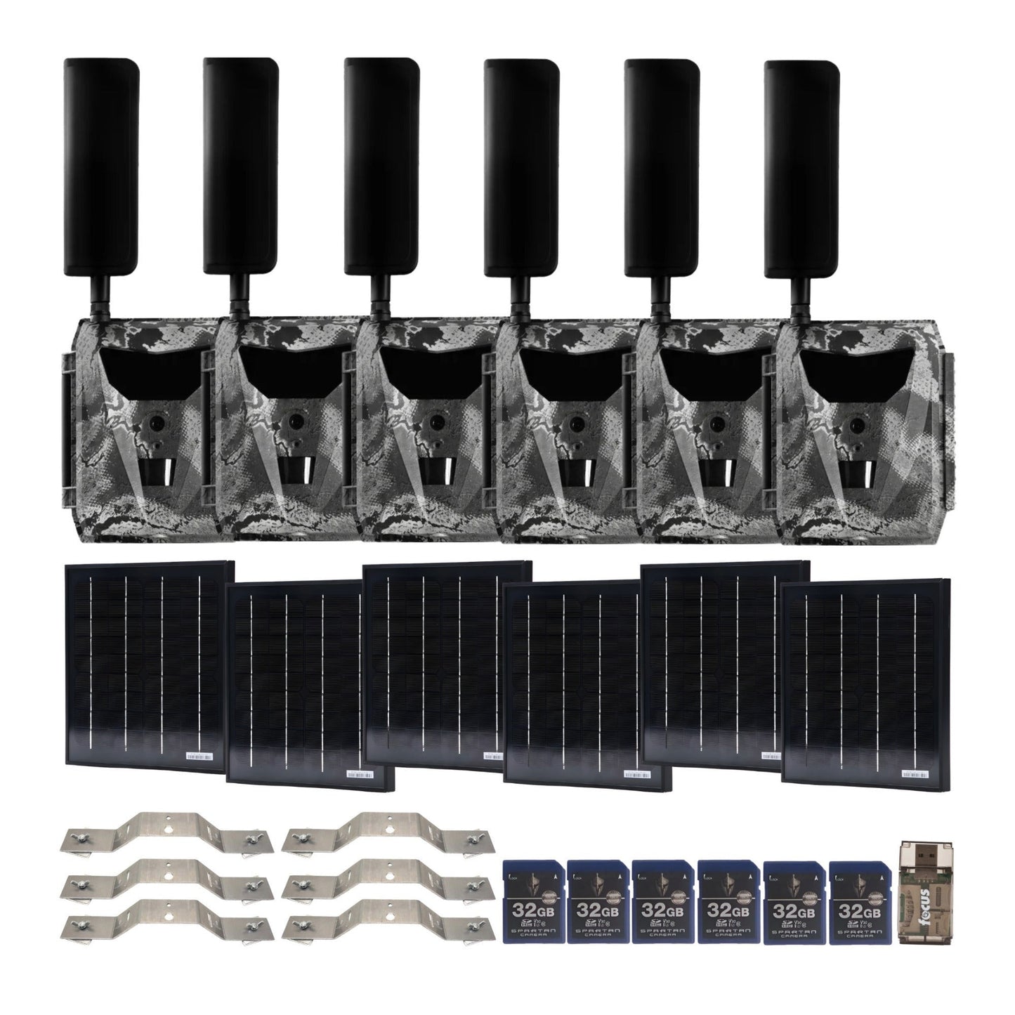Spartan GoLive 4G/LTE Live Streaming Trail Camera with Solar Panel and Accs