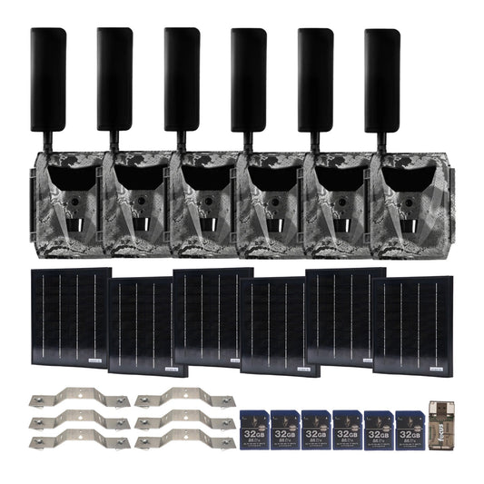 Spartan GoLive 4G/LTE Live Streaming Trail Camera with Solar Panel and Accs