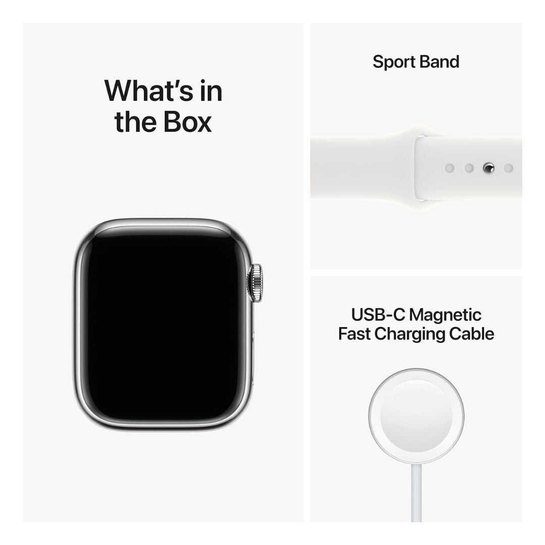 Apple Watch Series 8 (GPS + Cellular, 41mm) – Silver Aluminum Case (Used)