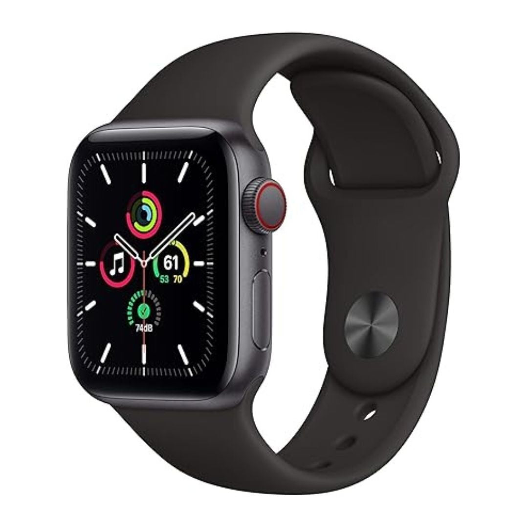 Apple Watch SE | GPS | 40mm | Space Grey Aluminum Case | Black Sport Band | Renewed Premium