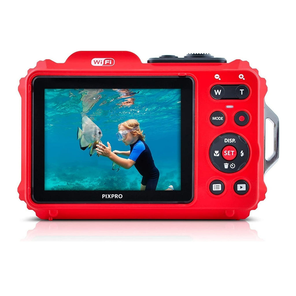 Kodak Pixpro WPZ2 Waterproof Shockproof 16MP 2.7-Inch LCD Camera (Red) Bundle