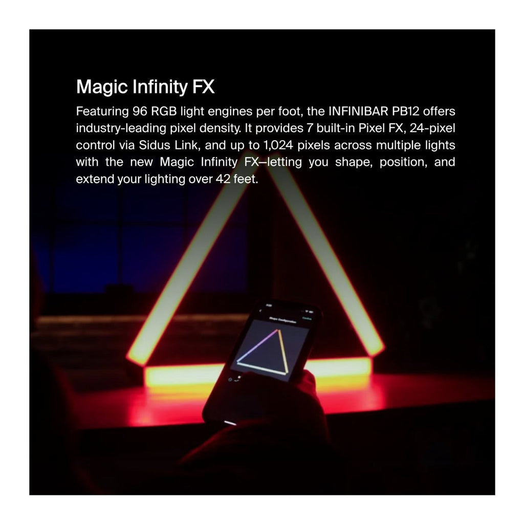 Aputure Infinibar PB12 Pixel Bar with Softbox, Grid and Connector (4 Items)