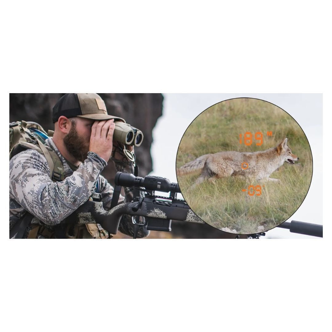 ATN 10x42 LRF 2000 Laser Rangefinding Binocular with Multi-Layer Coating Optics and Bluetooth